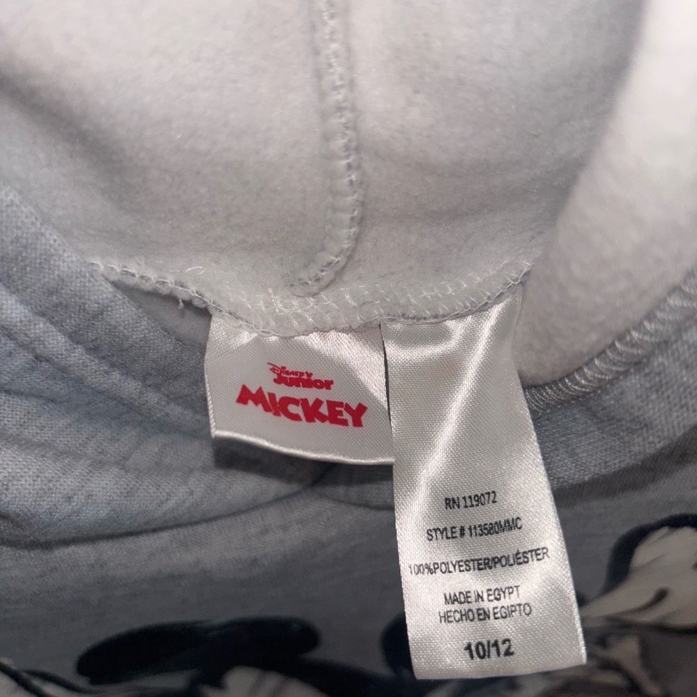 Disney Junior Mickey Mouse Hoodie Youth 10/12 Unisex Boys Girls Pullover - Picture 2 of 4